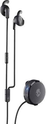 Skullcandy Vert Kabellose In-Ear-Sportkopfhörer mit Mikrofon - Schwarz Grau