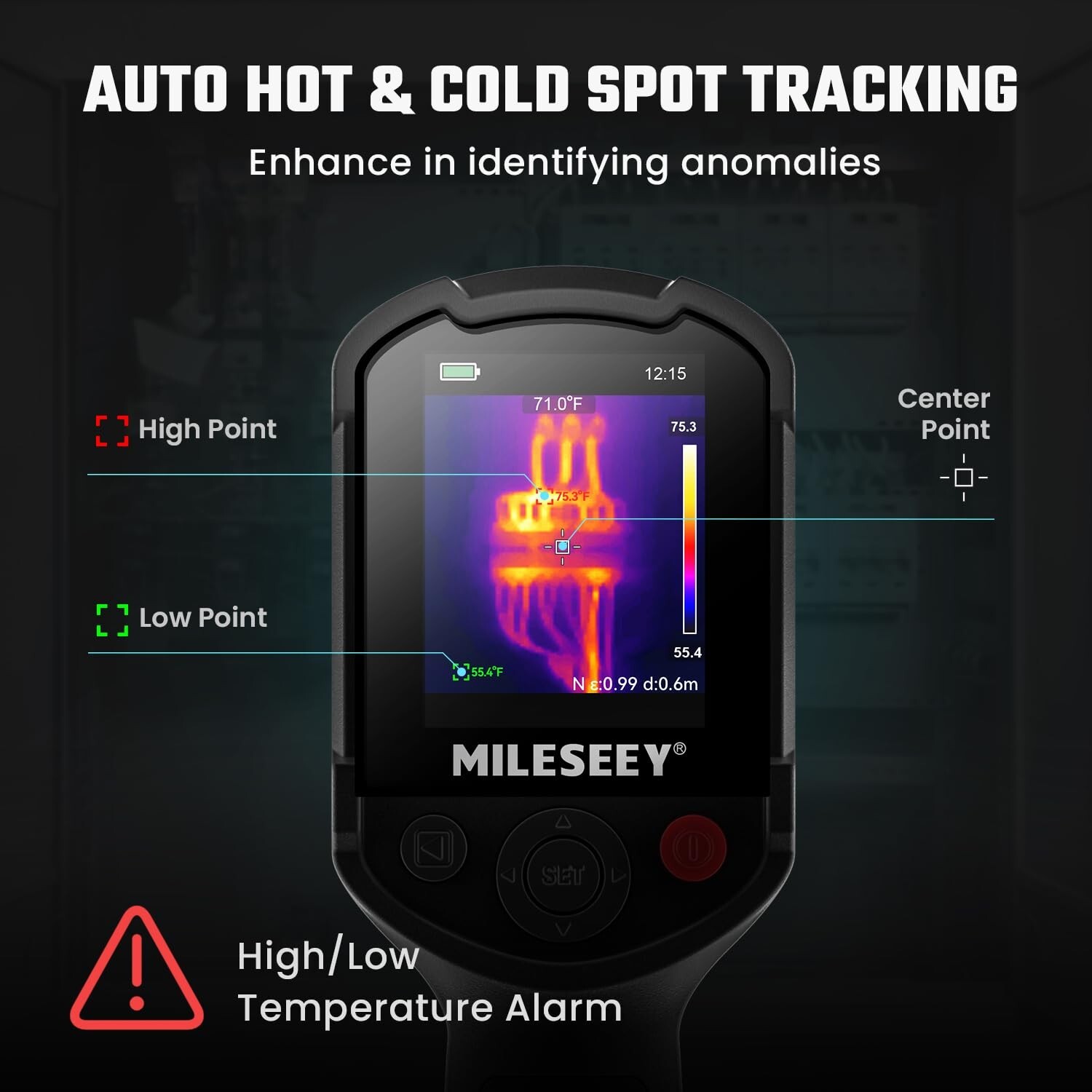 MILESEEY TR10 High-Resolution Thermal Imaging Camera - 240x240, 8 hrs Battery