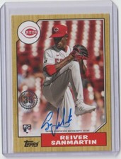2022 Topps Reiver Sanmartin 1987 35th Rookie Auto Autograph RC #87BA-RS Reds