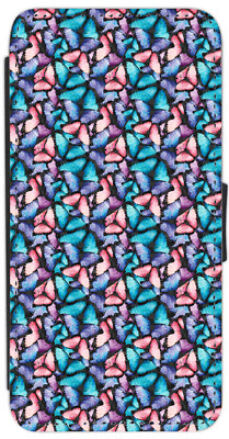 Schmetterling Aquarell Natur iPhone/Pixel/Galaxy Flip/Geldbörse Handy Hülle (B