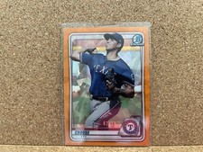 2020 Bowman Sapphire Hans Crouse Orange BCP-119 /75 Rangers