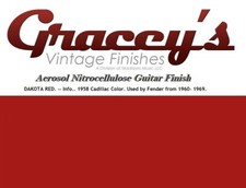 -Dakota Red- Gracey's Vintage Finishes Nitrocellulose Guitar Lacquer Aerosol.