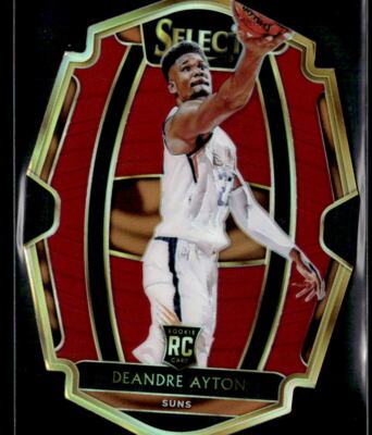 Deandre Ayton #'d /175 RC - 2018-19 Panini Select Maroon Prizm Die Cut Rookie SP