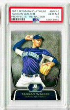 2012 Bowman Platinum Taujuan Walker Prospects - Refractor PSA 10
