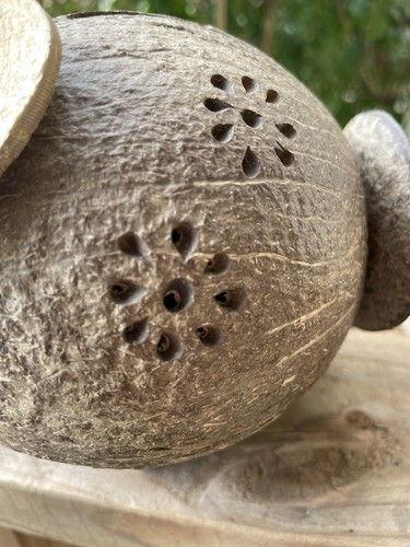 Hand Crafted Coconut Elephant Coin Bank-specialty Gifts - Picture 7 of 11