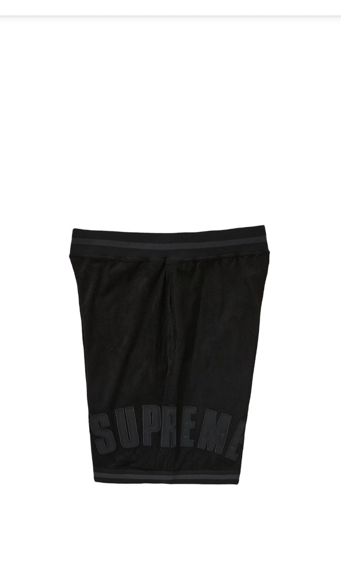 Supreme Ultrasuede Mesh Shorts - Black - Size Small - SS24 New
