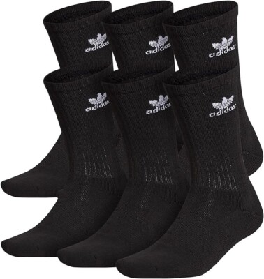 Adidas Men's Originals Crew Socks Black 716106839719|