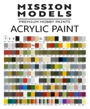 Mission Models ACRYLIC Paint 1oz Multiple Colors Sold Each