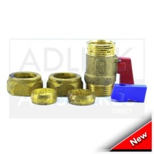 POTTERTON PUMA 80 100 & 80E 100E BOILER ISOLATING COCK 22MM.RED 430006