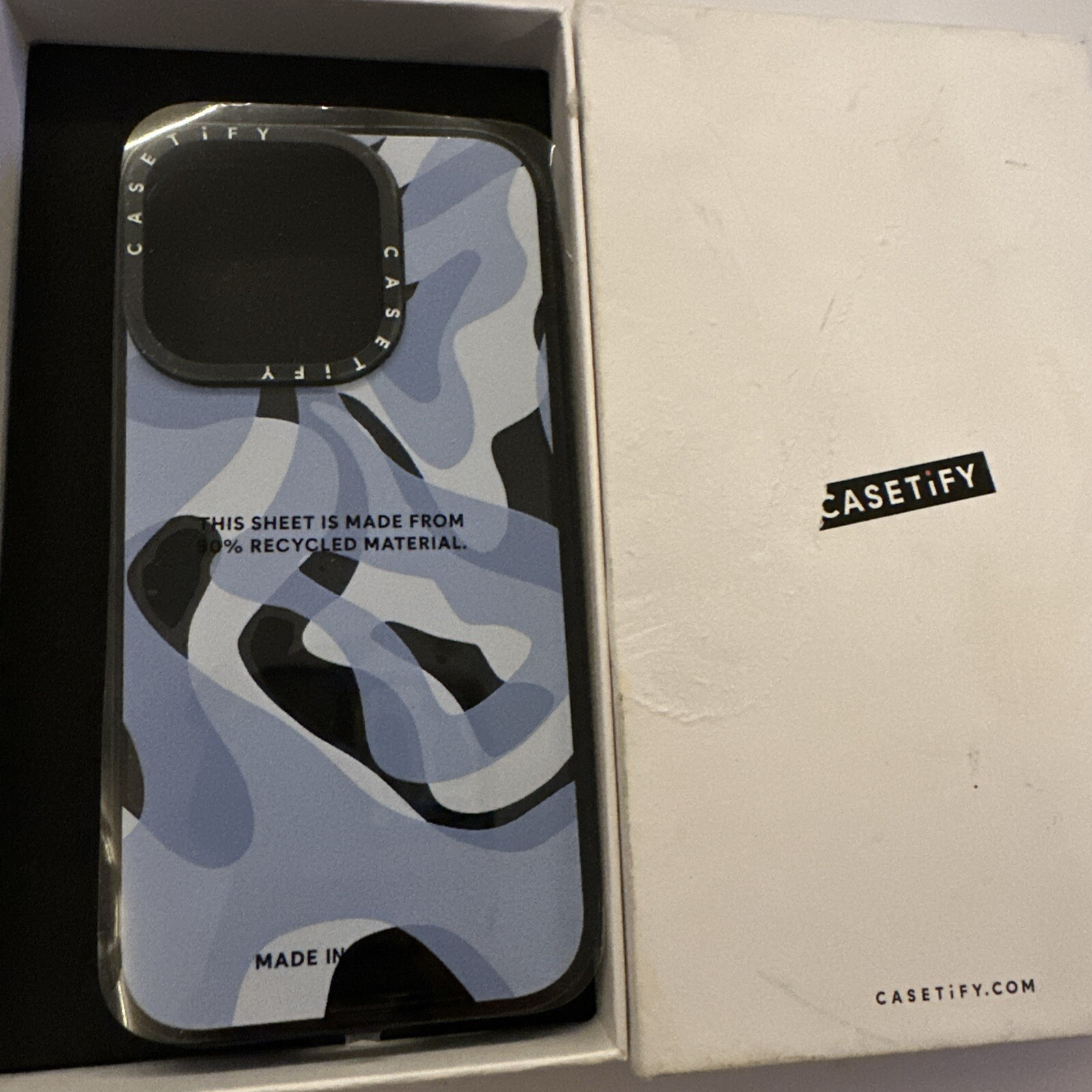 Casetify iPhone 15 Pro Case Retro Blue Swirl Military-Grade 2X Protection-image