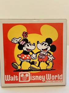 MICKEY-MINNIE-MOUSE-TRIVET-VINTAGE-WALT-DISNEY-WORLD-CERAMIC-TILE-JAPAN