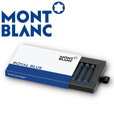 Montblanc Tintenpatronen patronen patrone Tinte Royal Blue Blau 8er Pack
