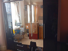 Black 3 Door Mirrored Freestanding Wardrobe, Rectangular Mirrors, Bedroom