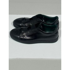 Sneakers slip on uomo A Testoni in pelle nera taglia