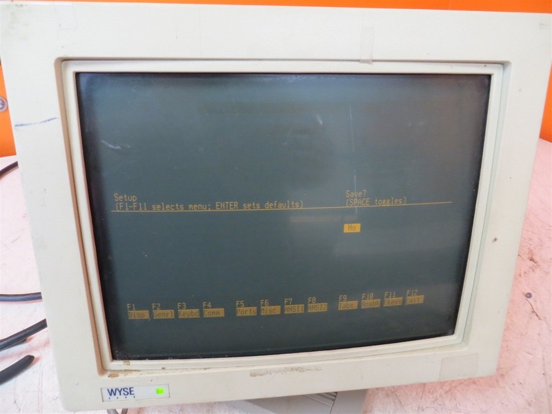 Burn-In Wyse Technology WY-160 900985-07 CRT Amber Terminal No Keyboard See DESC