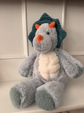 Mary Meyer Marshmallow Zoo Stuffed Triceratops Dino Animal Soft Toy Plush 13"