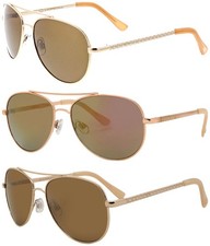 Oscar By Oscar de la Renta Women's Slim Metal Aviator Sunglasses - OSS3041