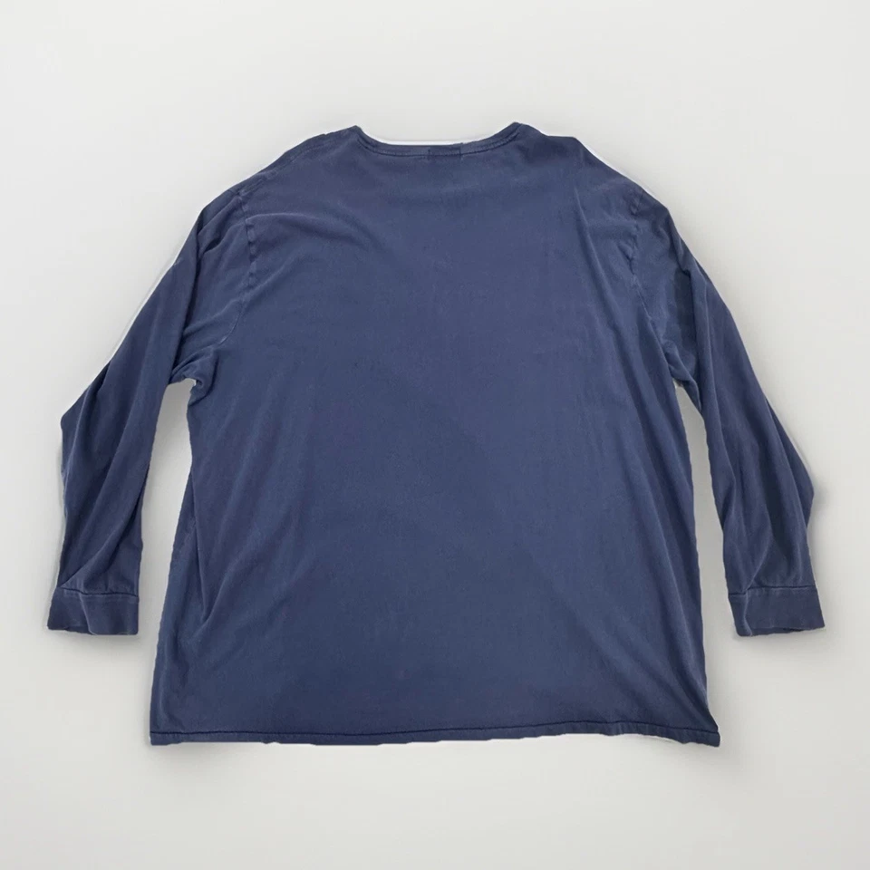 Polo Ralph Lauren Long Sleeve T-Shirt Men’s 3XB Navy Blue POLO Spell-Out READ - Image 3 of 4
