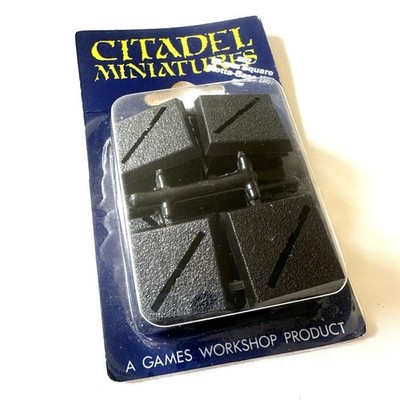 Citadel Miniatures ULTRA RARE 1980 s original Square Bases SEALED  Warhammer