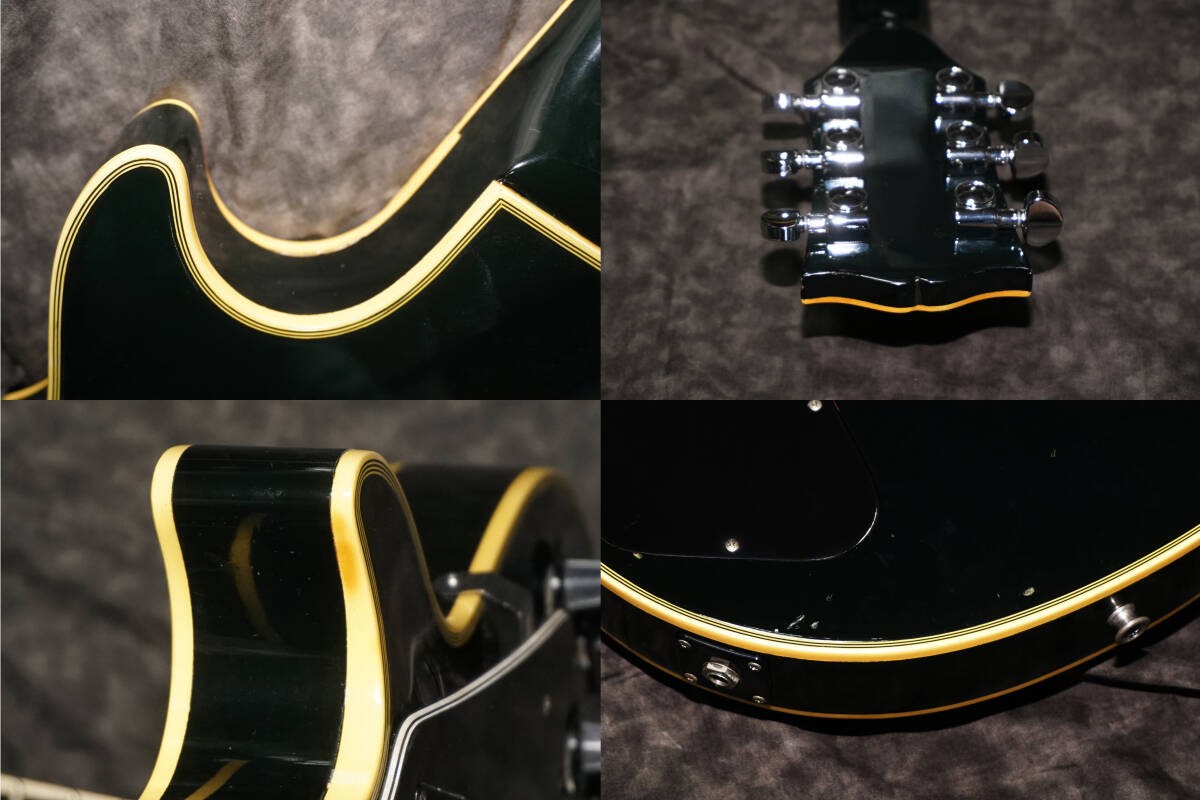 Electric Guitar Aria Pro II Les Paul Custom Black Made in