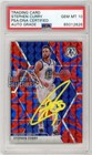 Stephen Curry 2019 Mosaic Reactive Blue Autograph Card #70 PSA/DNA 10 (Yellow)
