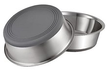 Nonslip Stainless Steel Dog Cat Bowls, 2 US Cup, 2 Count 2 Cup