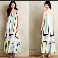 ANTHROPOLOGIE ABSTRACTED MAXI DRESS by MAEVE, Large Size