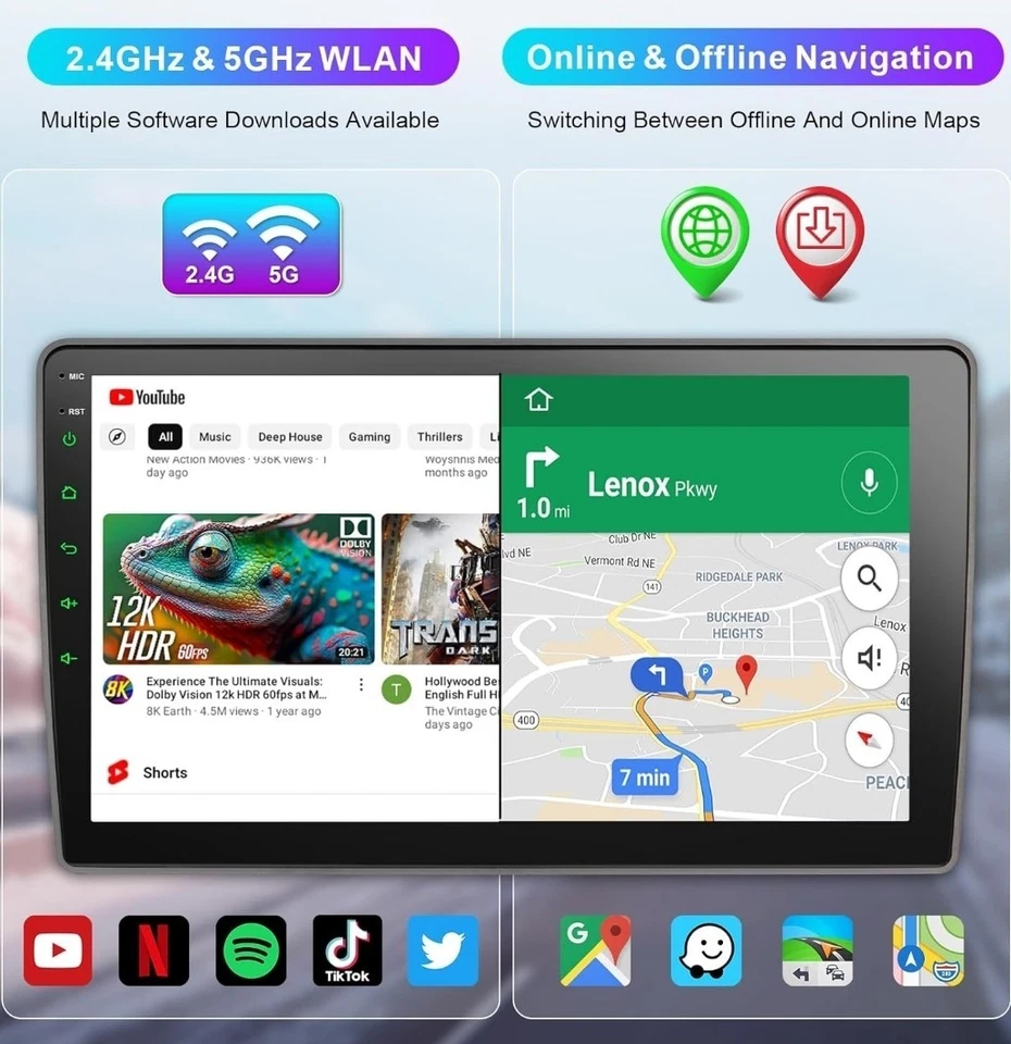 Vivid 2007-2013 Yukon Silverado GMC Sierra Carplay coche estéreo Android Foto 3 de 4