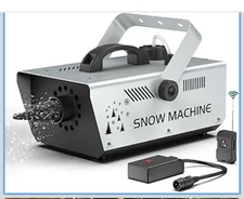 1000W Snow Machine Wireless Remote Control Snow Machine for Christmas Wedding