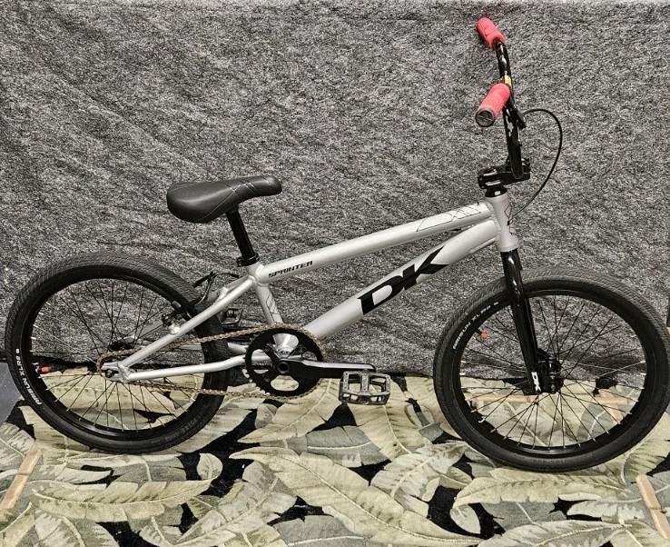 DK BMX SRINTER PRO RACE BIKE 20" SILVER Xlnt Condition SHOP USED ONLY