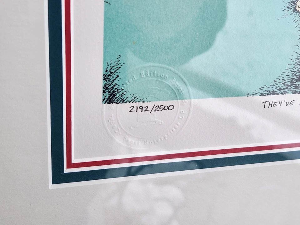 Dr. Seuss Edición Limitada - Litografía Impresión Artística Bonita Enmarcada con Certificado de Autenticidad + Sello 1 de 4 Foto 4 de 4