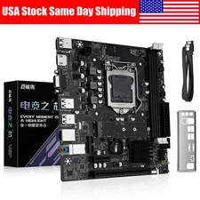 JUXIESHI H61 LGA 1155 Motherboard Flex-ATX PCIe 2.0, 100M LAN, DDR3, SATA II M.2