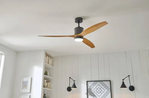 60" Hinkley Hover Matte Black Wet-Rated LED Smart Ceiling Fan - Picture 4 of 10