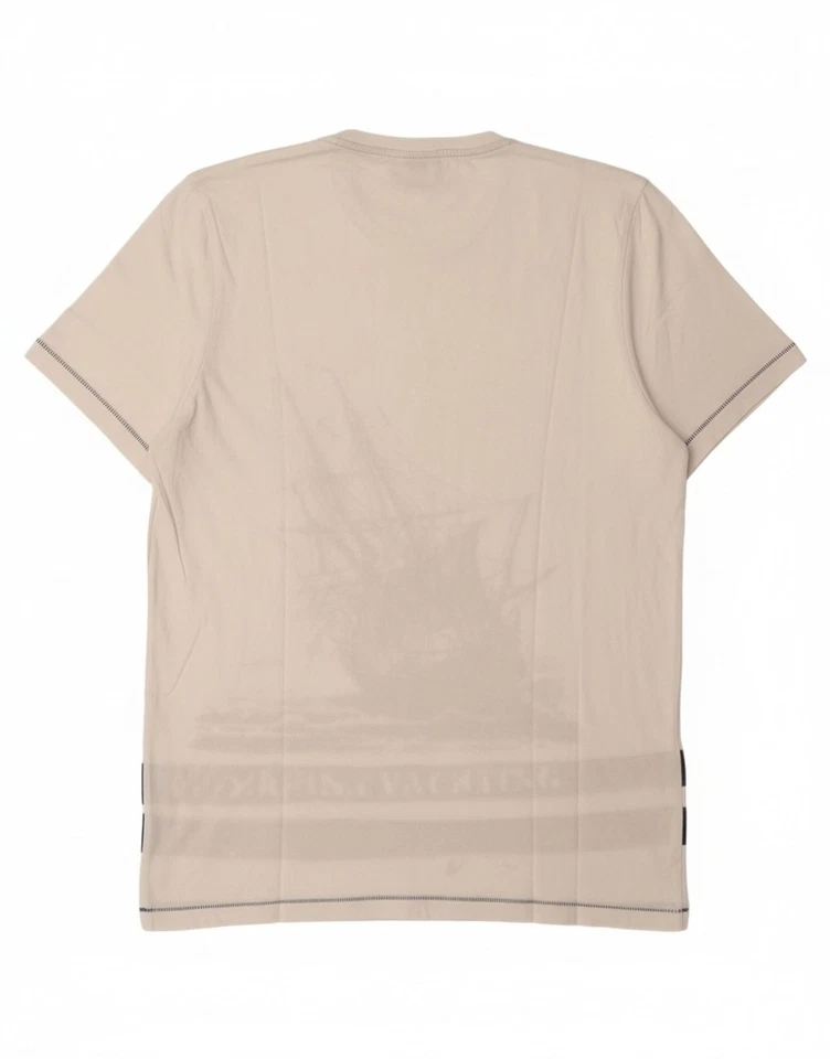 Camiseta Top Grande Blanca Algodón BY02 MARINA YACHTING Para Hombres Gráfico Foto 2 de 4