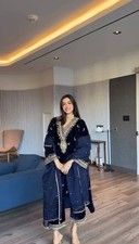 Pakistani Velvet Kurta Plazzo Wedding Party Wear Outfit Festival Wear Drees