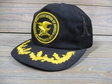 VINTAGE NRA National Rifle Association Hat Cap Snap Back Mesh Trucker Mens 80s