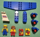 LEGO Duplo 2678 Jumbo Jet Wing, Wheels, Etc 1993 Vintage Replacement Parts