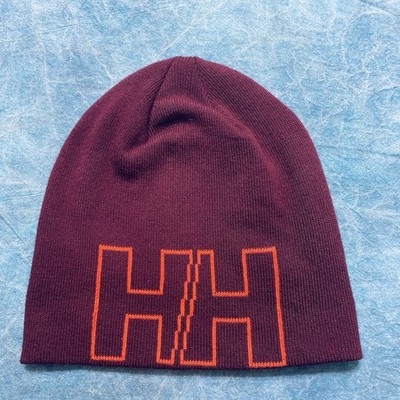 Helly Hansen Unisex HH Outline Beanie Hat Burgundy One Size Winter Skiing