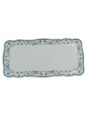 Hutschenreuther Plat de Service Porcelaine Fleurs Blanc 23cm - Photo 1/2