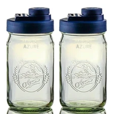 Glass Mason Jar Pitcher with Lid - Azure Standard Jars, 1 Quart (32 oz) with ...