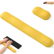 UnivoColors Design-Wave Set of Wrist RestArtificial Sheepskin Memory Foam Erg...