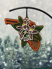 Hand Painted Florida State Christmas Ornament