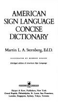 American Sign Language Concise Dictionary by Sternberg, Martin L., Acceptable Bo