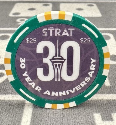   $25 Strat 30th Anniversary Casino Chip *NEW* Las Vegas NV  