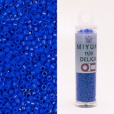 Miyuki Delica 11/0 Opaque Cyan Blue DB1138 7.2g Tube