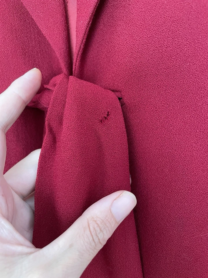 Blazer rojo vintage Bebe hecho en EE. UU. 100 % lana 💄 talla 8/M Foto 4 de 4