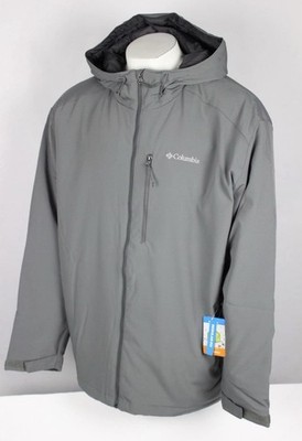 Columbia Men's Gate Racer II Softshell Jacket Hooded, Size XL, Gray, WM3784-023