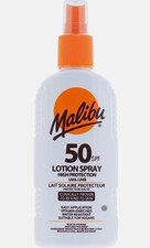 MALIBU LOTION SPRAY SPF 50 HIGH PROTECTION 200ML 36.95 per litre