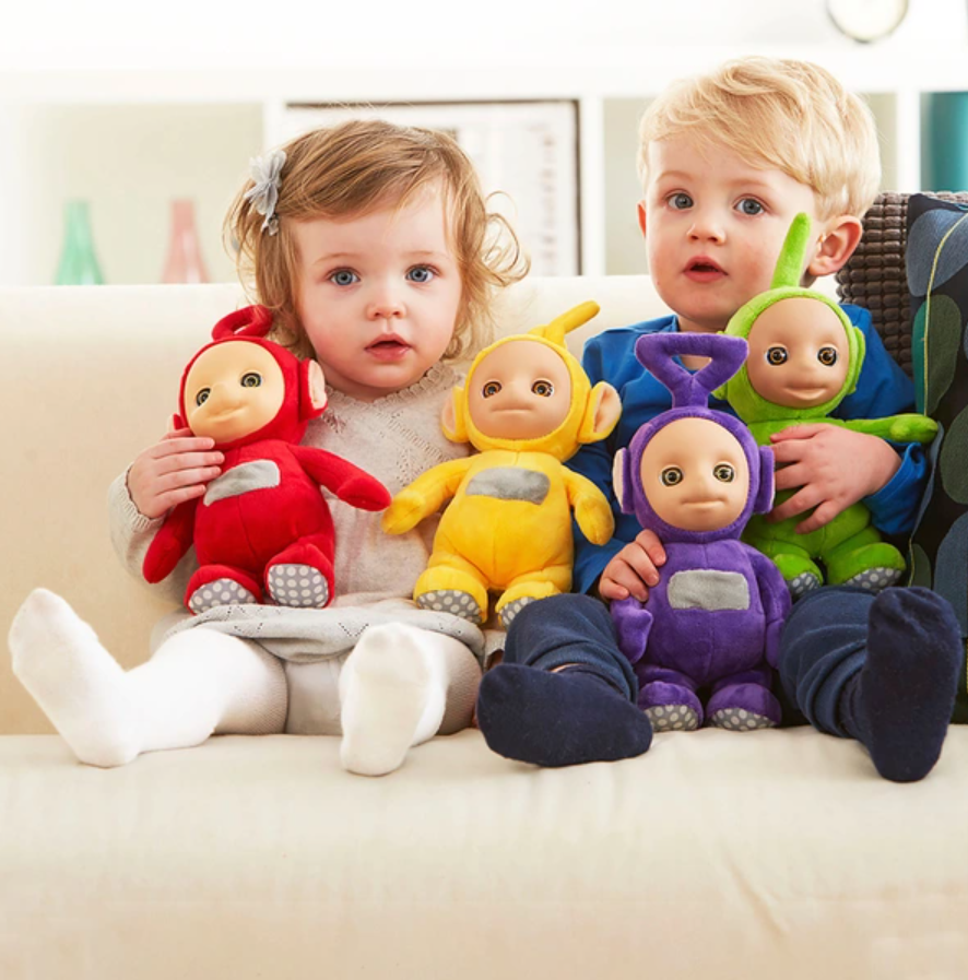 TOMY Teletubbies Laa-Laa & Po ぬいぐるみセット Teletubbies 26cm Talking Po & Laa-Laa & Dipsy & Tinky Winky Soft