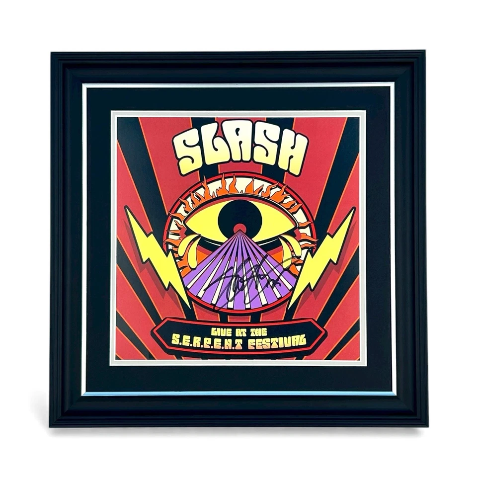 Slash SIGNED Framed Album Cover Photo & COA Guns N' Roses Music Autograph Poster - Image 2 of 4